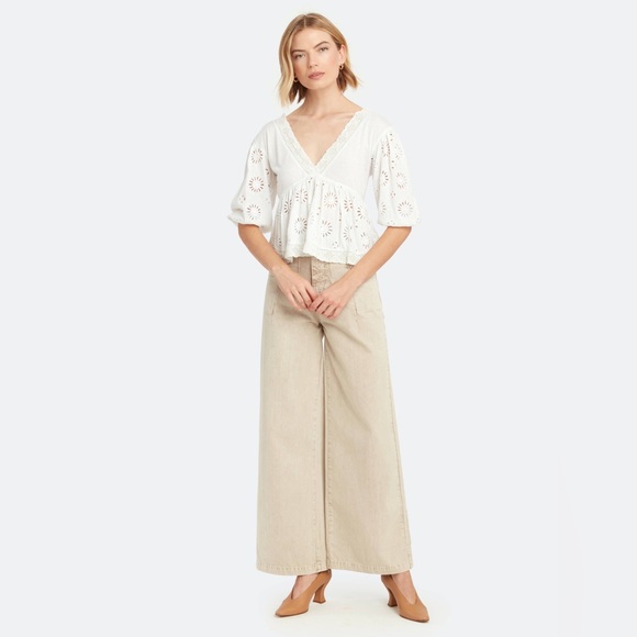 Free People Eyelet & Lace Sweeter Side Top - Picture 3 of 16